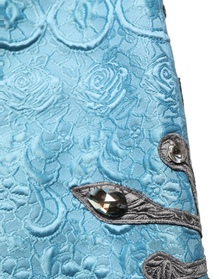 Dolce & Gabbana 70% Cotton 14% Polyester 15% Silk skirt in blue