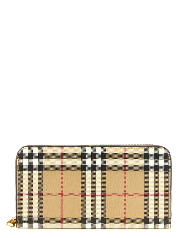 Burberry 55% polyurethane wallet in beige