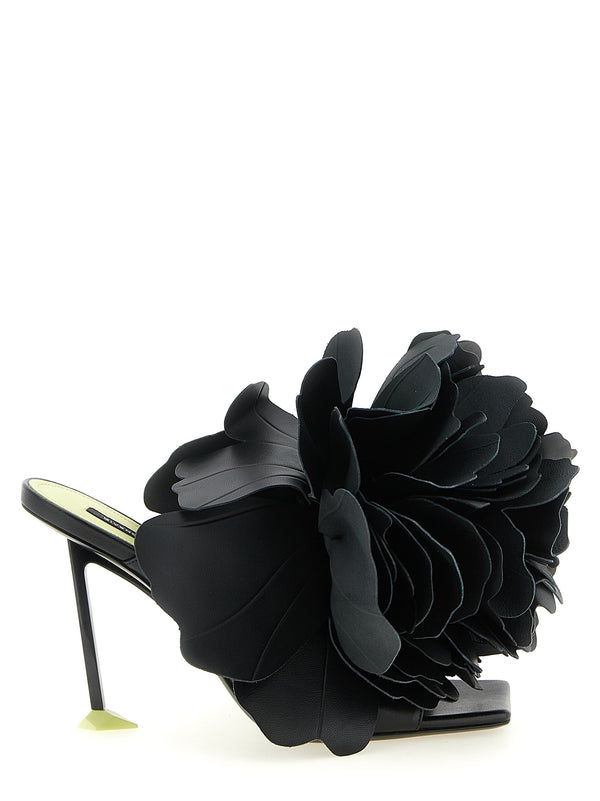 Givenchy 100% Leather heel mule in black