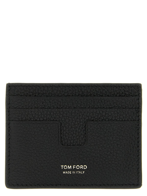 Tom Ford 100% calfskin leather card case in black