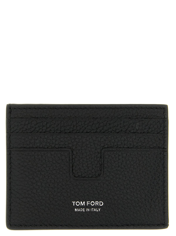 Tom Ford 100% calfskin leather card case in black