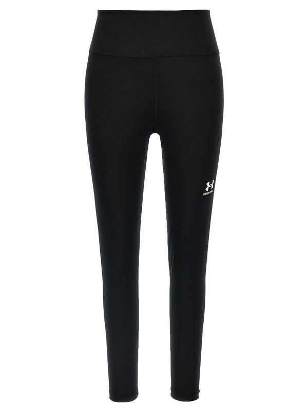Balenciaga 85% polyester leggings in black