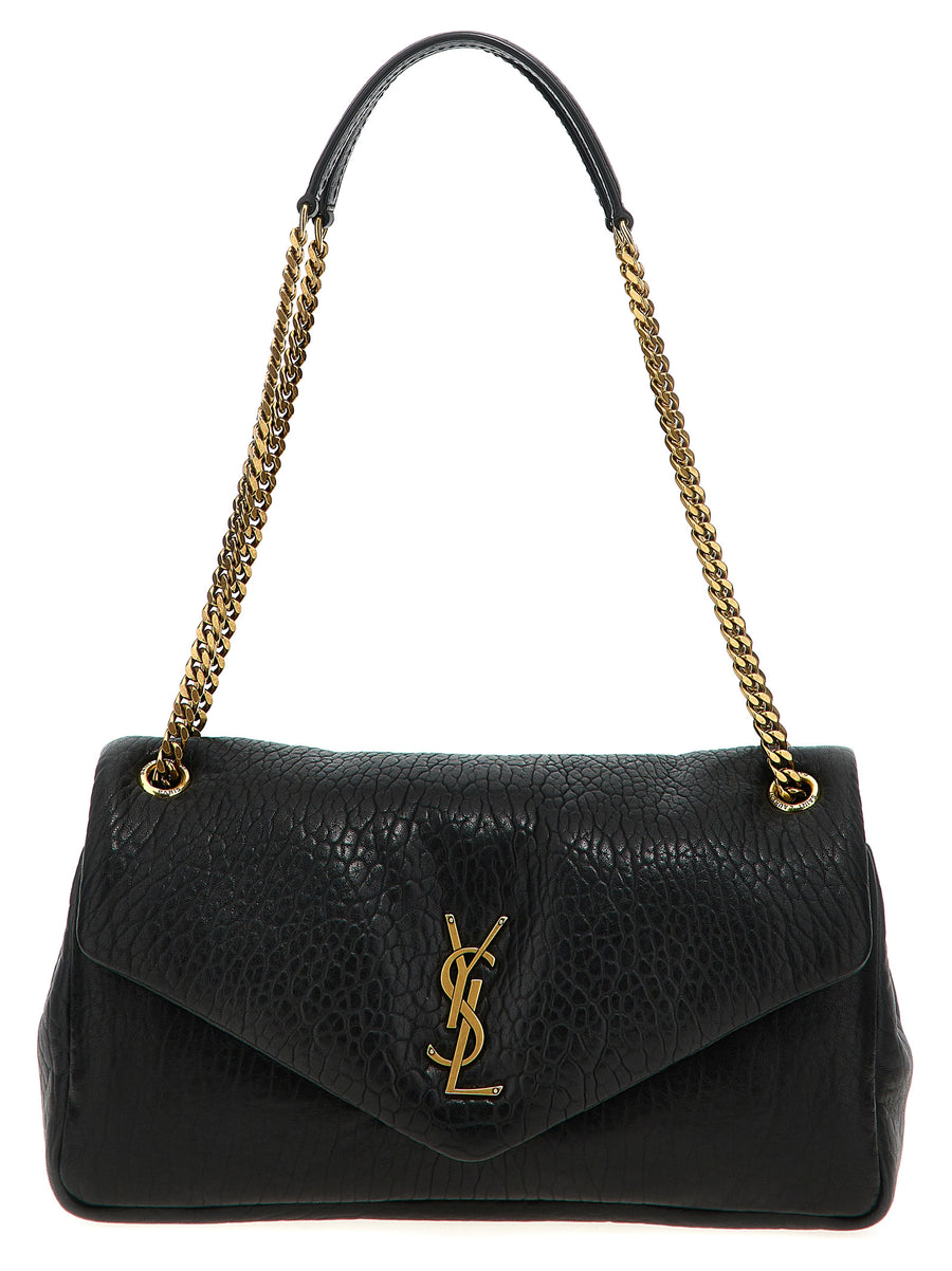 Saint Laurent 100% leather shoulder bag in black