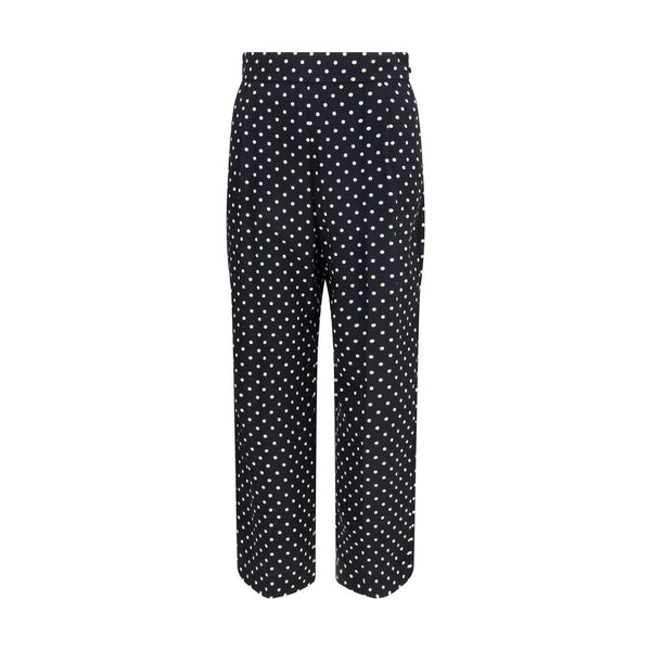 Valentino 100% Silk trousers in black
