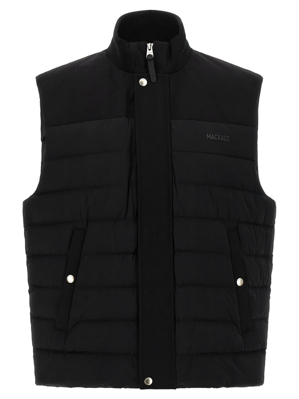 Mackage 82% Nylon vest in black