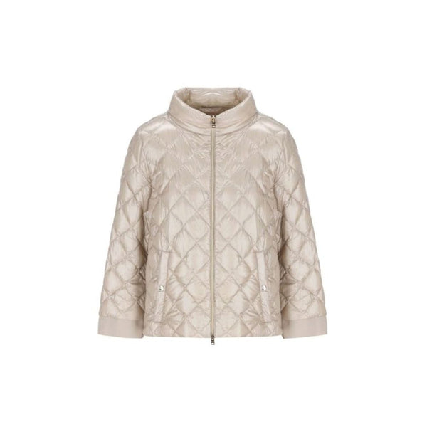 Herno 100% Polyamide; Padding: 90/10 goose down and feathers down jacket in beige