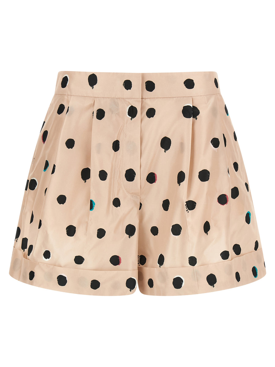 Fendi 100% Silk bermuda shorts in beige