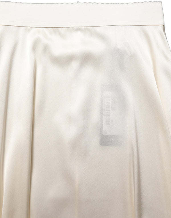 Dolce & Gabbana 100% Silk skirt in white
