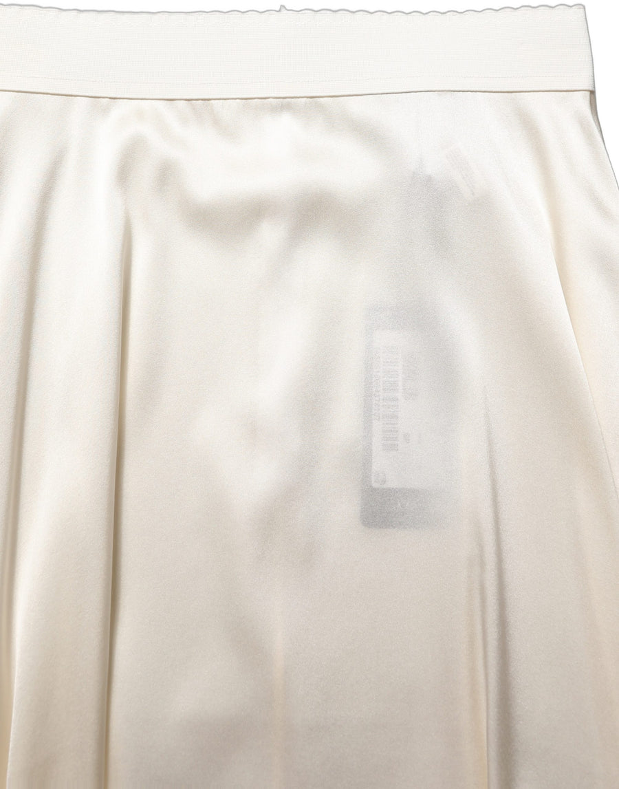 Dolce & Gabbana 100% Silk skirt in white