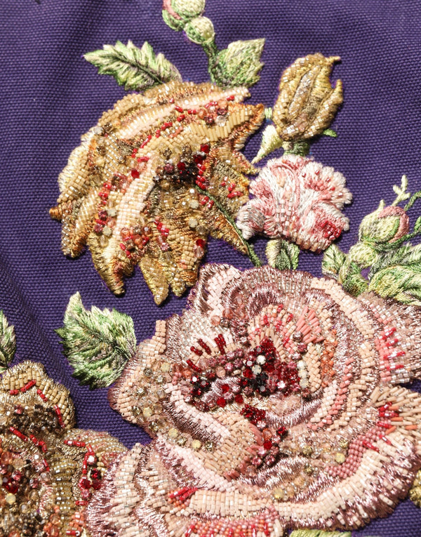 Dolce & Gabbana 100% Cotton (external); 94% Silk skirt in purple