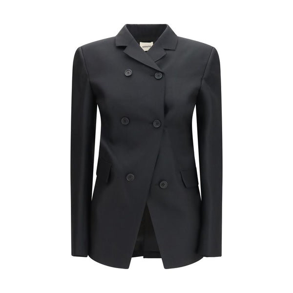 Khaite 74% Merino Wool blazer in black