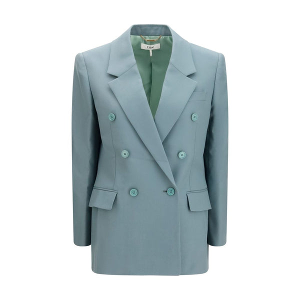 Chloé 100% Merino Wool Ovis Aries blazer in gray