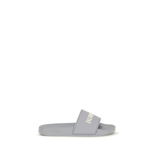 Burberry 100% Rubber slide in gray