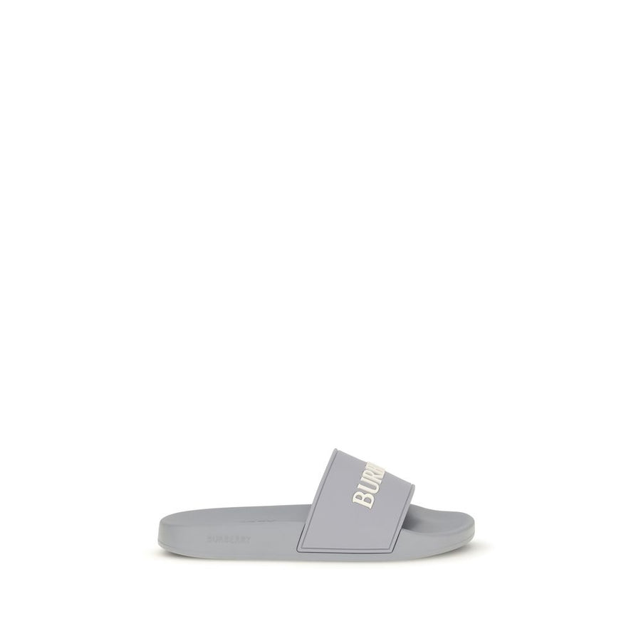 Burberry 100% Rubber slide in gray