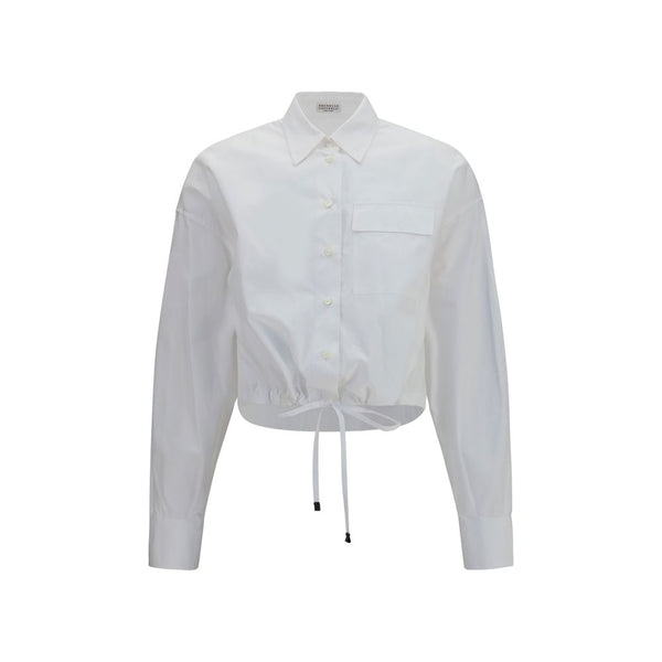 Brunello Cucinelli 100% Cotton blouse in white