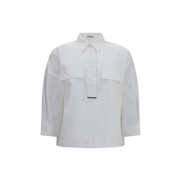 Brunello Cucinelli 100% Cotton shirt in white
