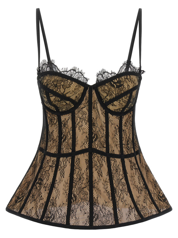 Giuseppe Di Morabito 100% Polyamide bodysuit in black