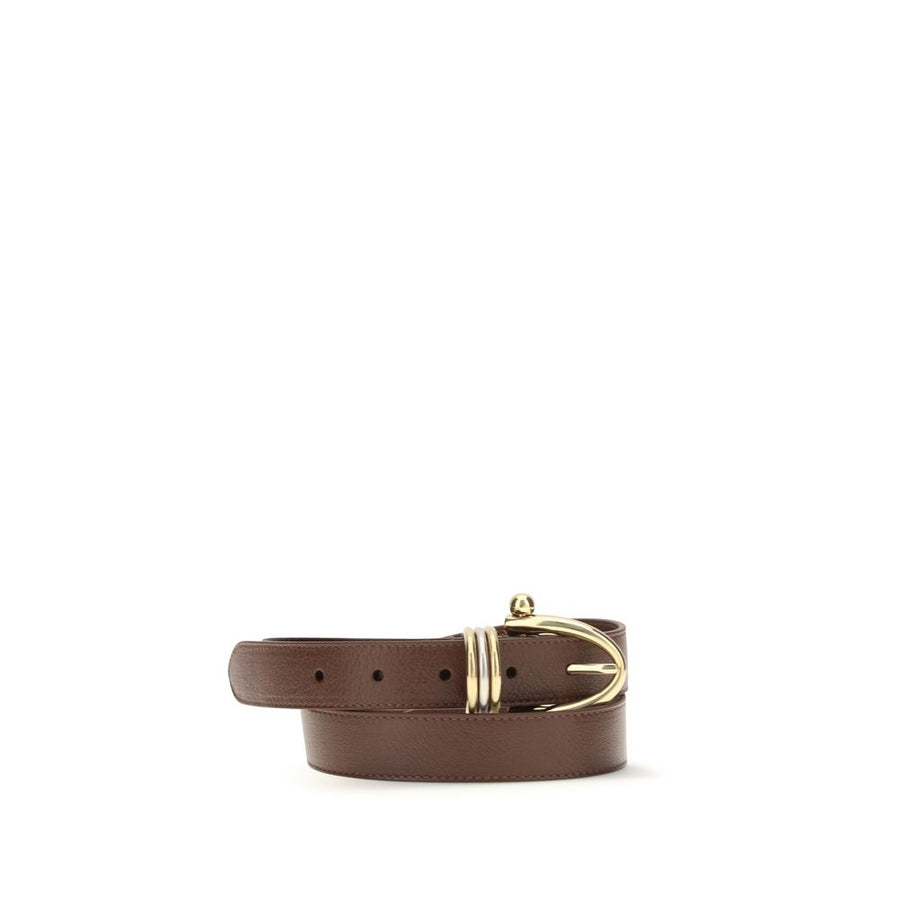 Chloé 100% Calf Leather Bos Taurus belt in brown