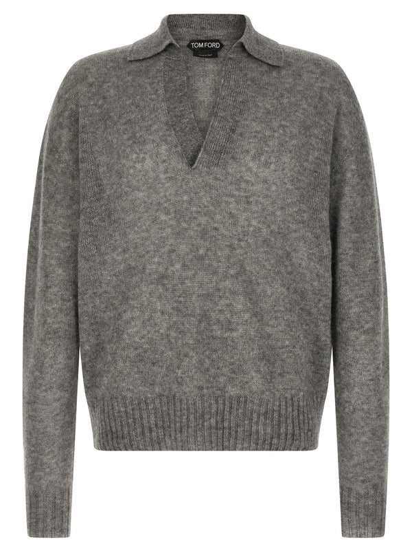 Tom Ford 74% Cashmere sweater in gray