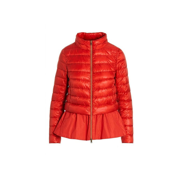 Herno 100% Polyamide; padding 90/10 goose down and feathers down jacket in red