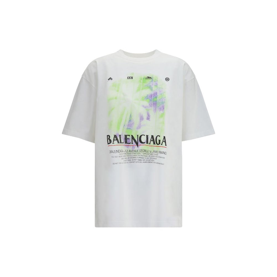 Balenciaga 99% Cotton 1% Elastane t-shirt in white