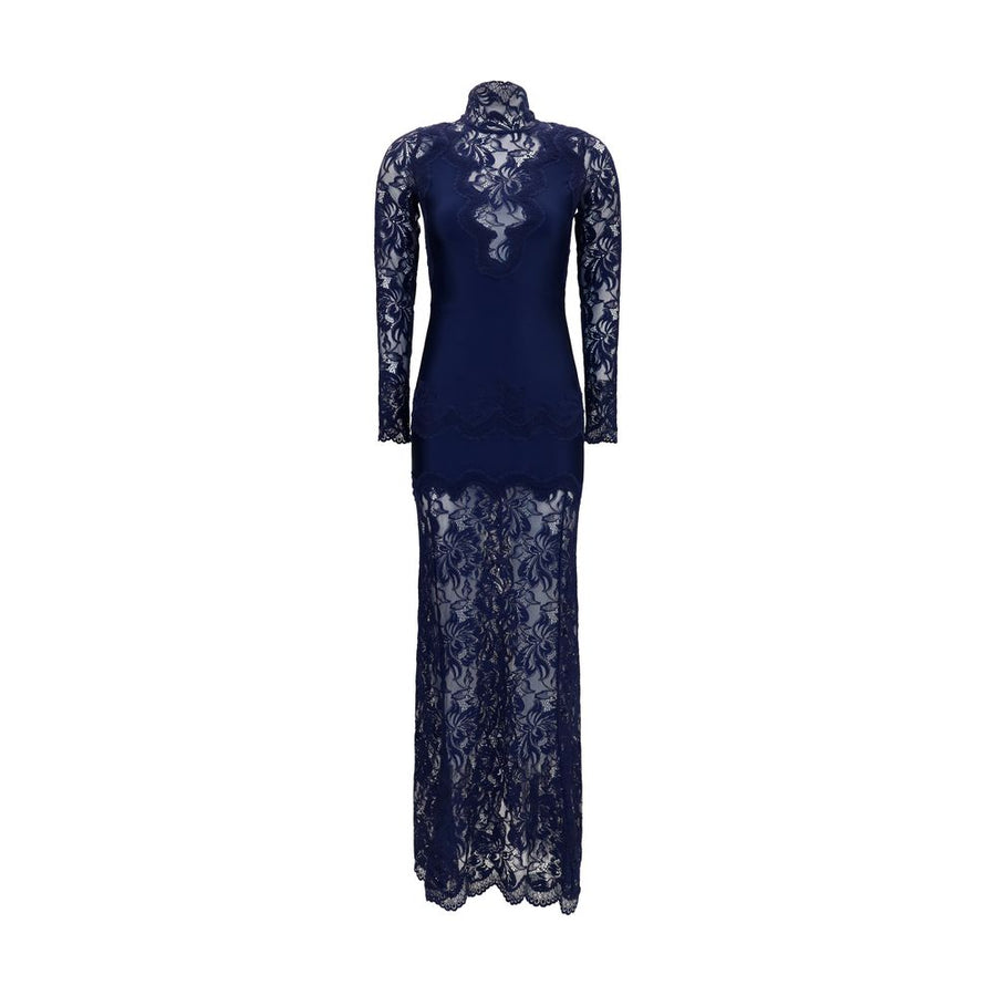 Rabanne 90% Polyamide dress in navy