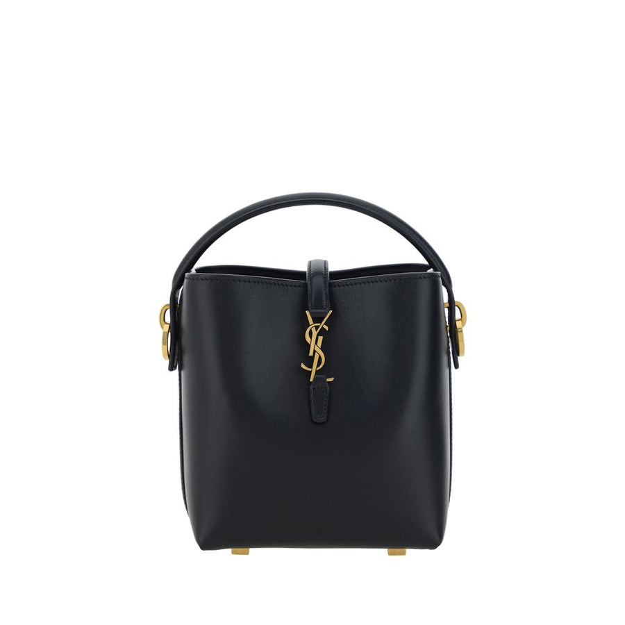 Saint Laurent 100% Calf Leather Bos Taurus shoulder bag in black