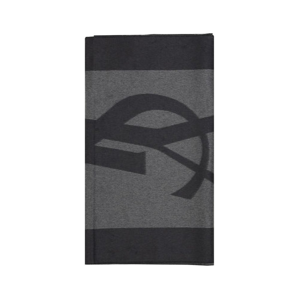 Saint Laurent 100% Silk scarf in gray