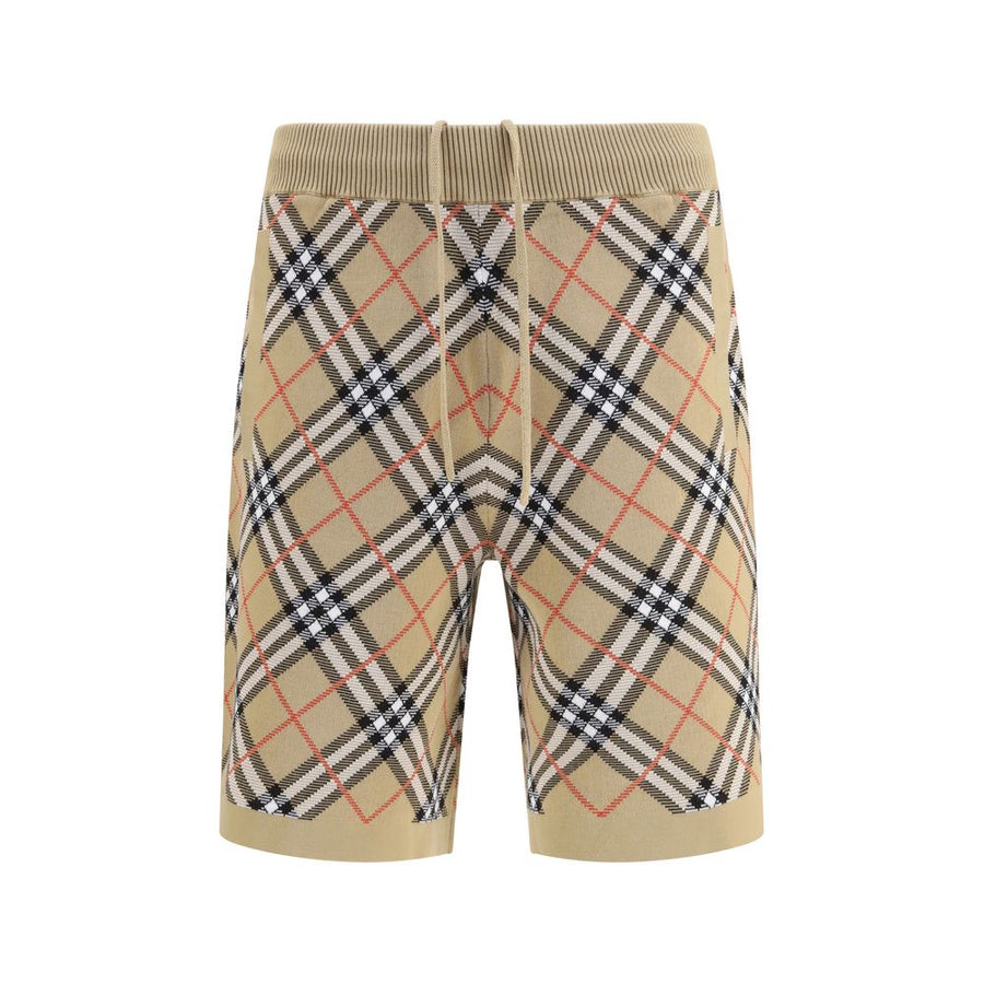Burberry 92% Cotton bermuda shorts in beige