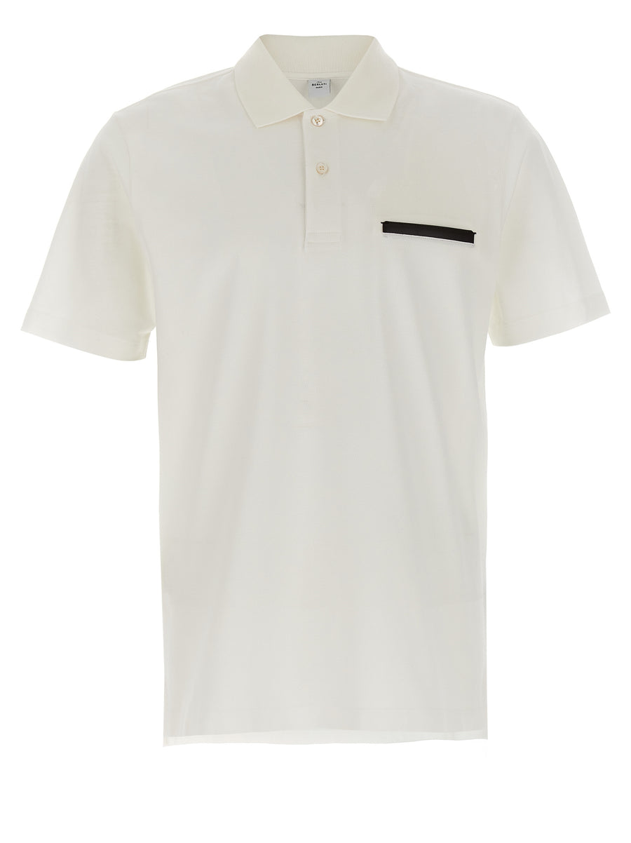 Berluti 100% cotton polo in white