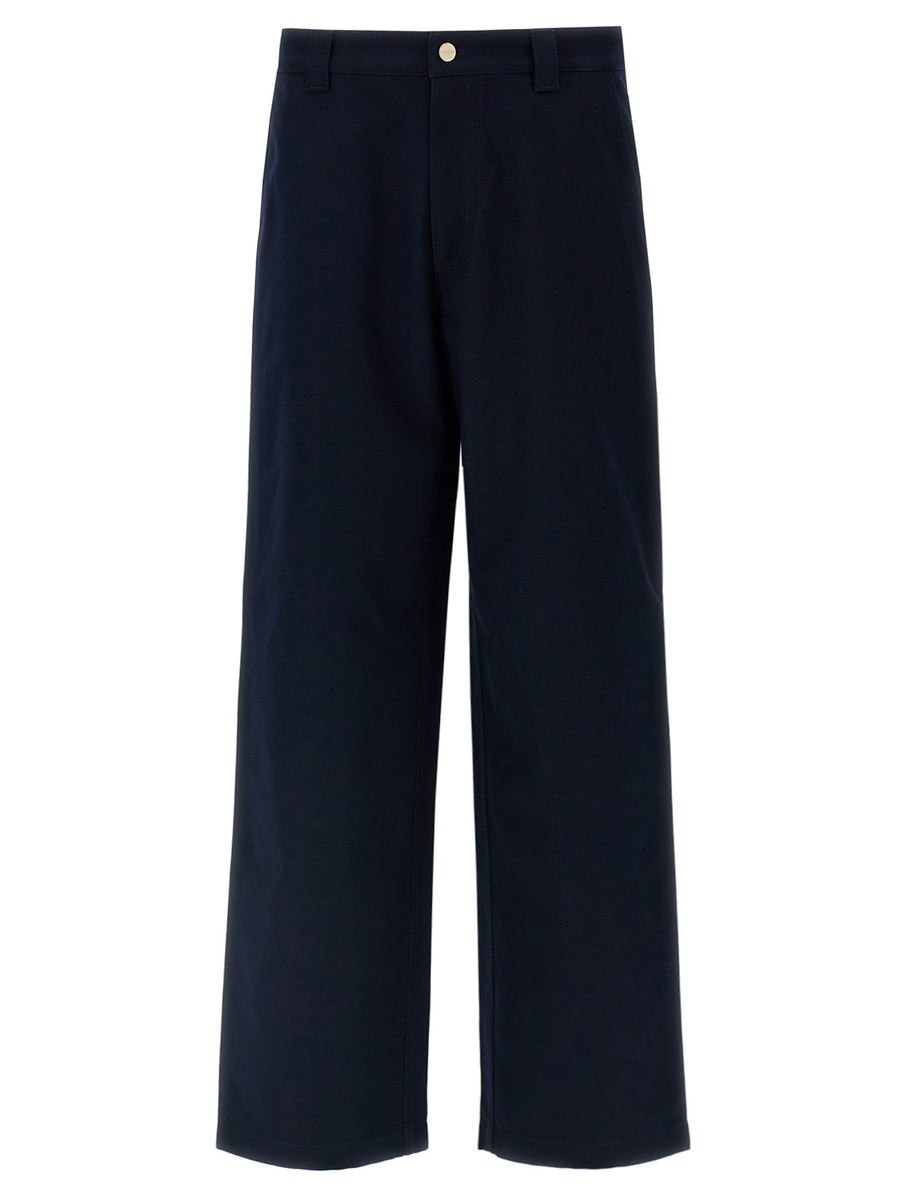 Gucci 100% Cotton trousers in navy