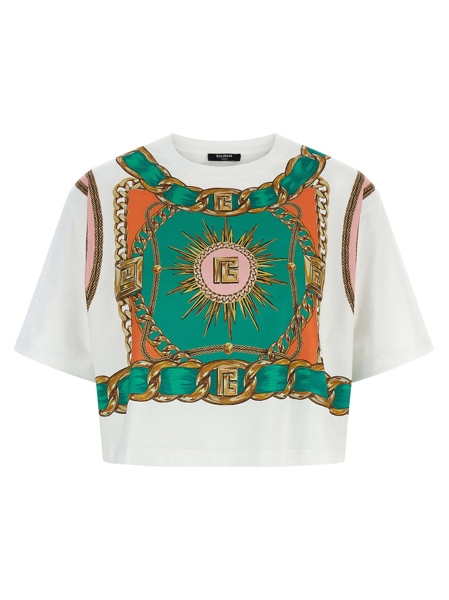 Balmain 100% Cotton t-shirt in multicolor