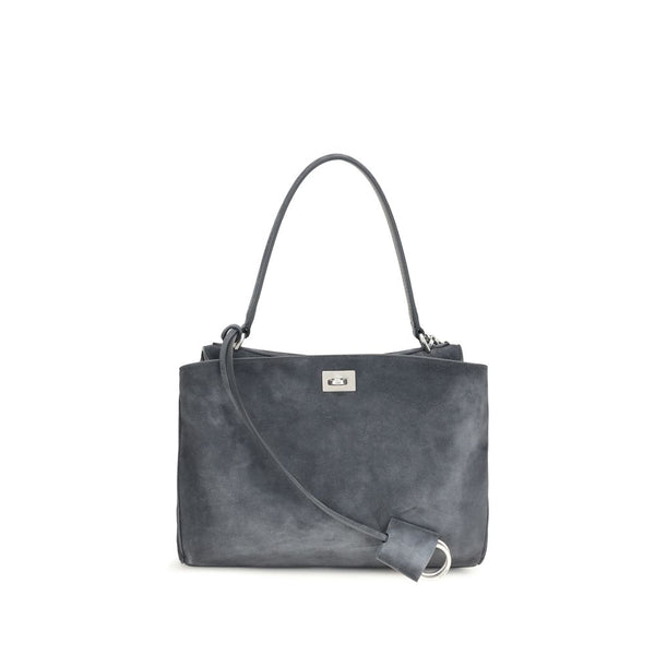 Balenciaga 100% Calf Leather Bos Taurus shoulder bag in gray