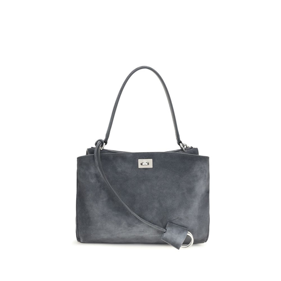 Balenciaga 100% Calf Leather Bos Taurus shoulder bag in gray