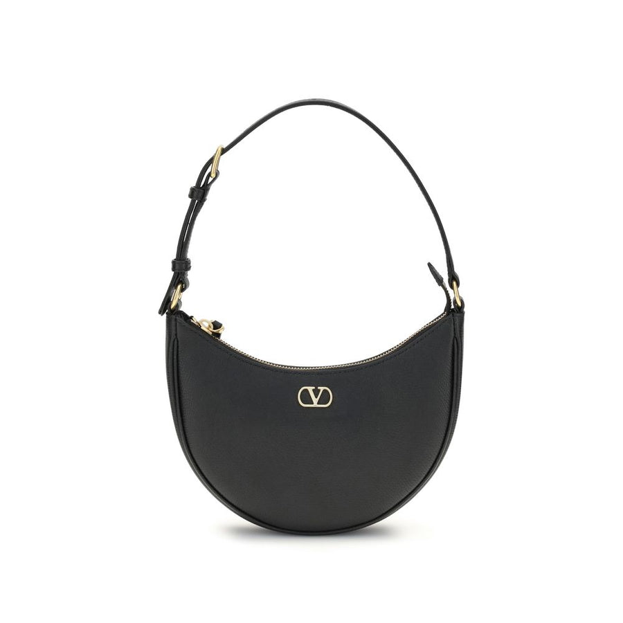 Valentino Garavani 100% Calf Leather Bos Taurus shoulder bag in black