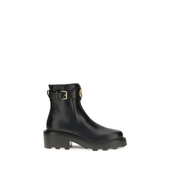 Valentino Garavani Upper 100% Calf Leather Bos Taurus ankle boot in black