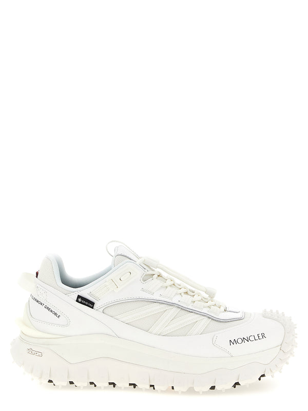 Moncler 100% polyamide athletic shoe in white