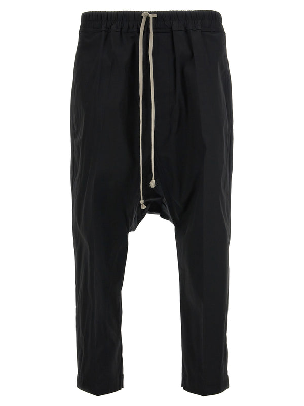 Rick Owens 97% Cotton trousers in black