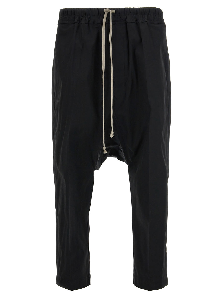 Rick Owens 97% Cotton trousers in black