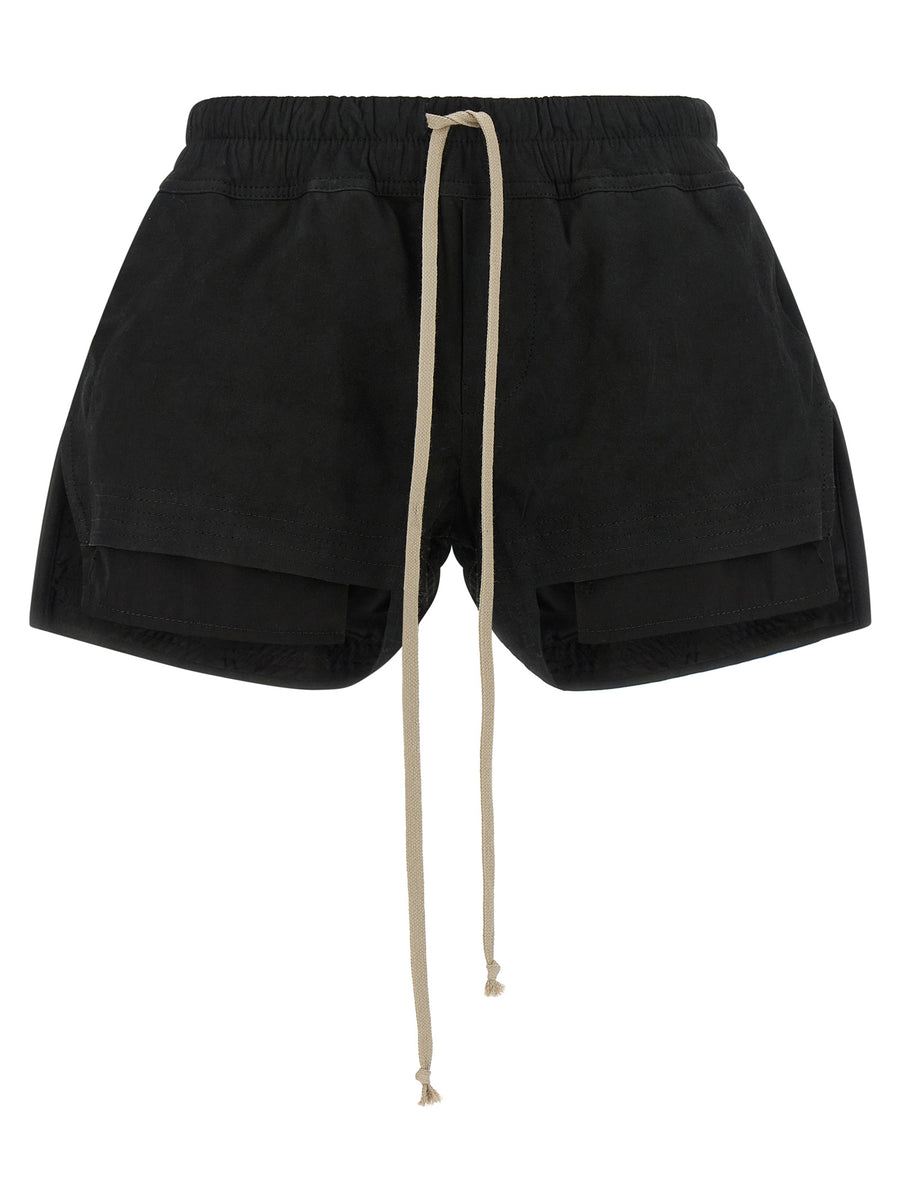 Rick Owens Lambskin bermuda shorts in black