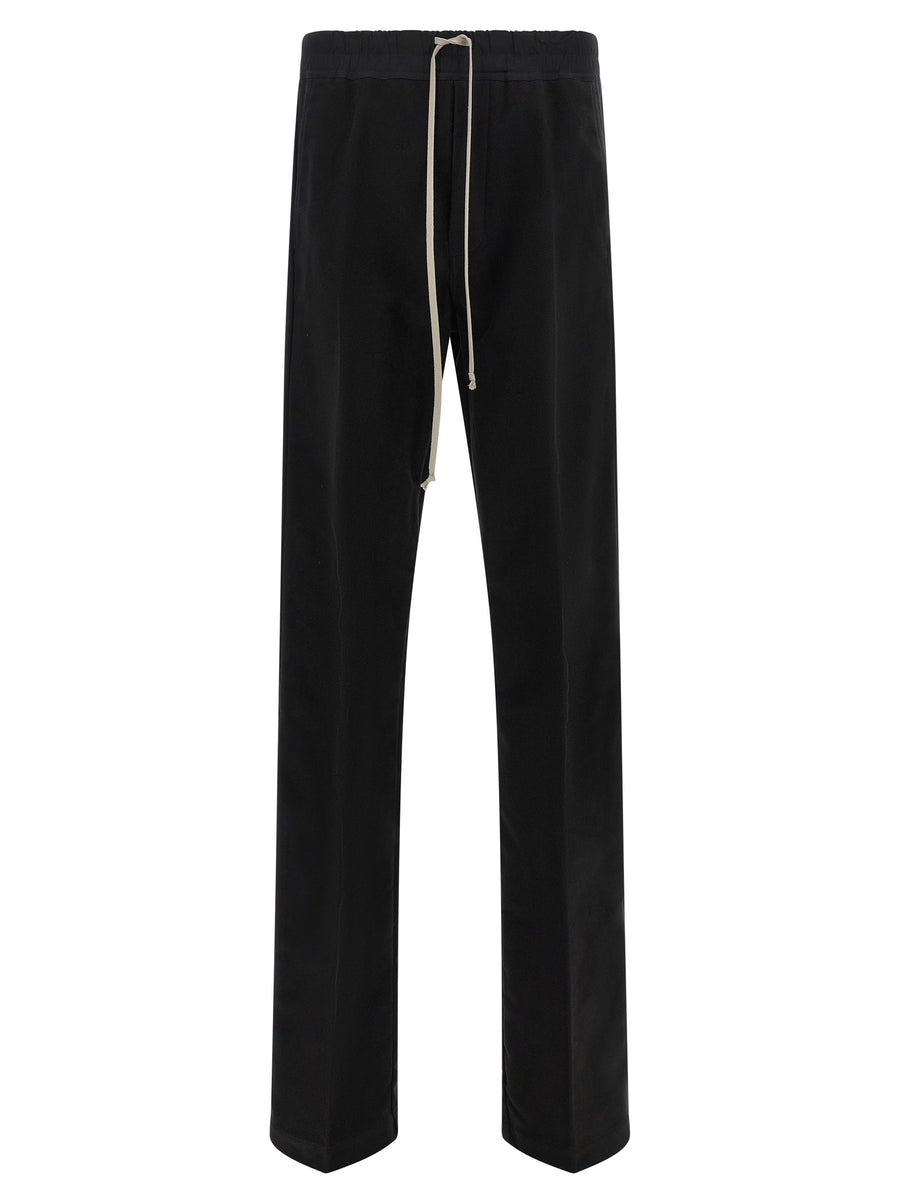 Rick Owens Heavy cotton herringbone trouser in black