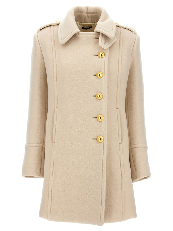 Tom Ford 90% Wool coat in white