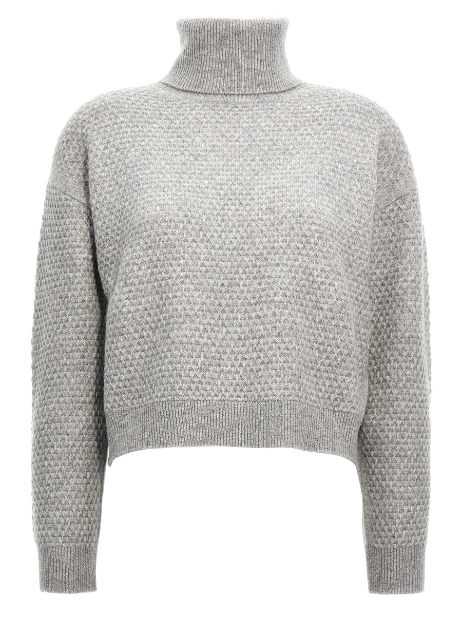 Max Mara 100% cashmere sweater in gray