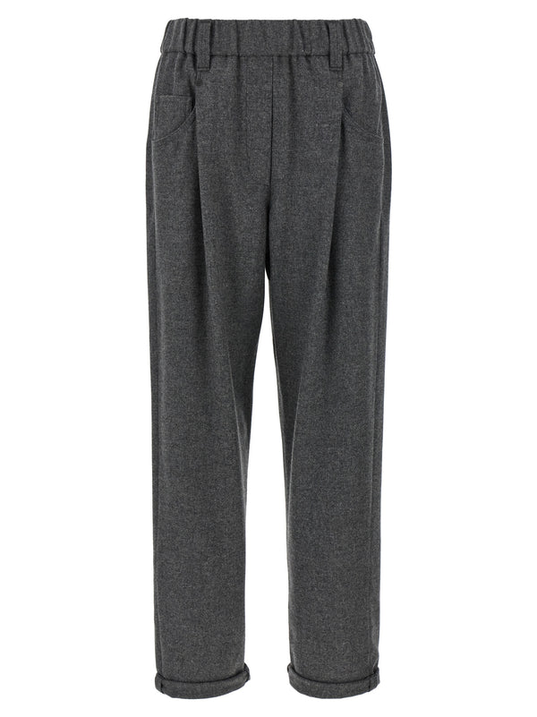 Brunello Cucinelli 95% Virgin Wool trousers in gray