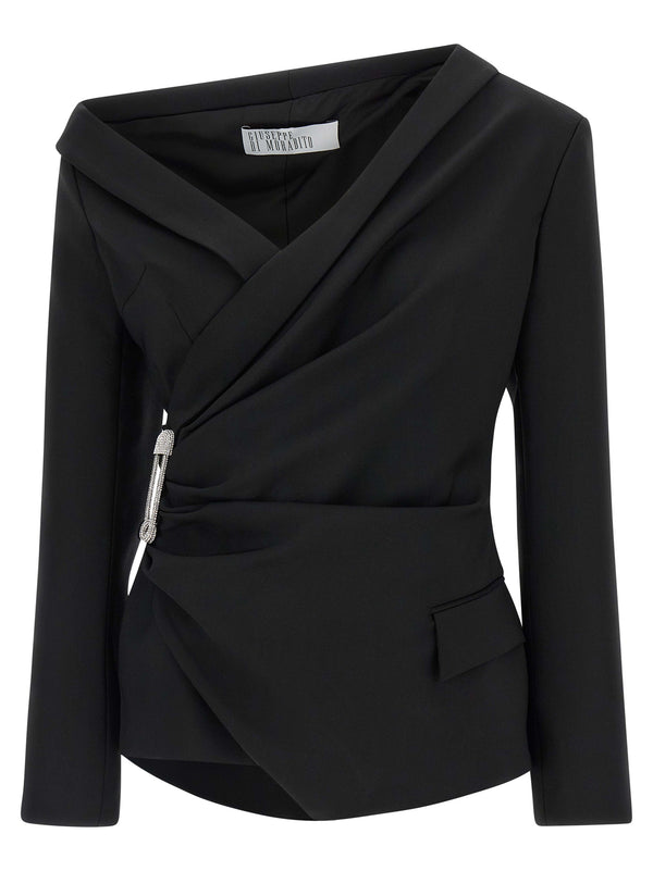 Giuseppe Di Morabito 100% virgin wool blazer in black