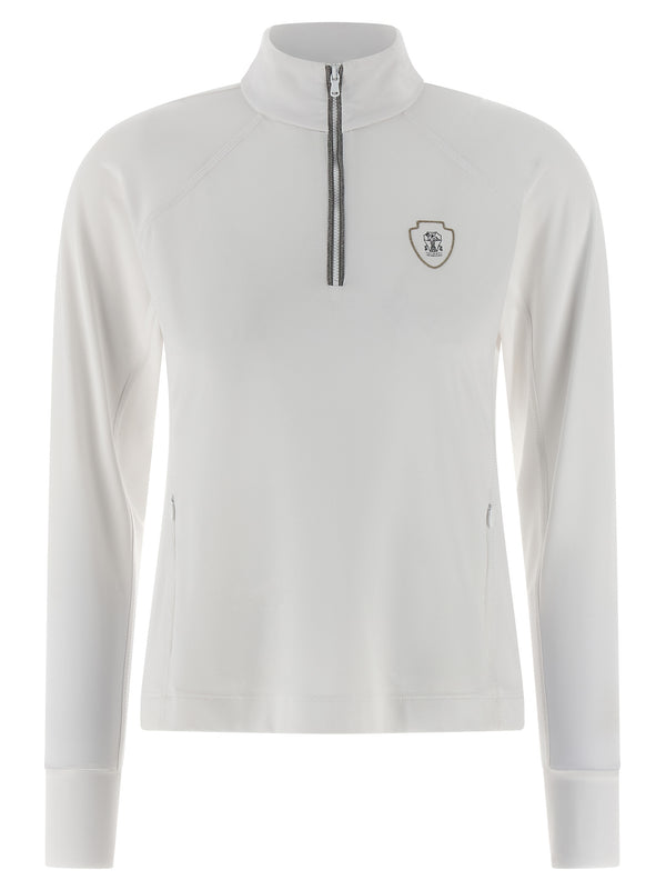 Brunello Cucinelli 50% polyamide sweatshirt in white