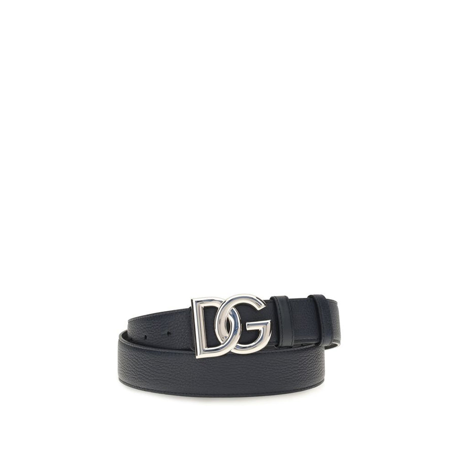 Dolce & Gabbana 100% Calf Leather Bos Taurus belt in black