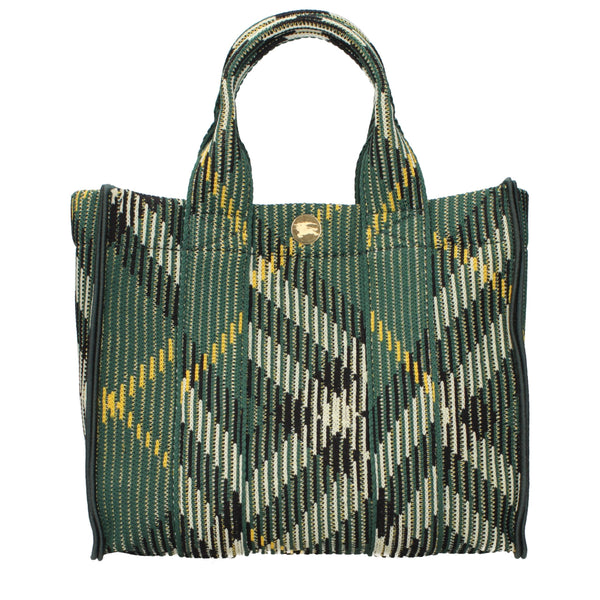 Burberry Fabric jacquard tote bag in green