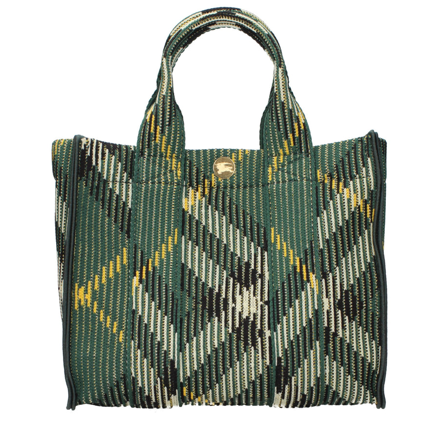 Burberry Fabric jacquard tote bag in green