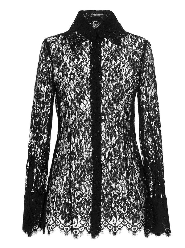 Dolce & Gabbana 100% polyamide blouse in black